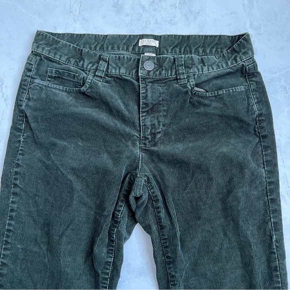 J.Crew Corduroy Straight Leg Pants Forest Green - Picture 2 of 8